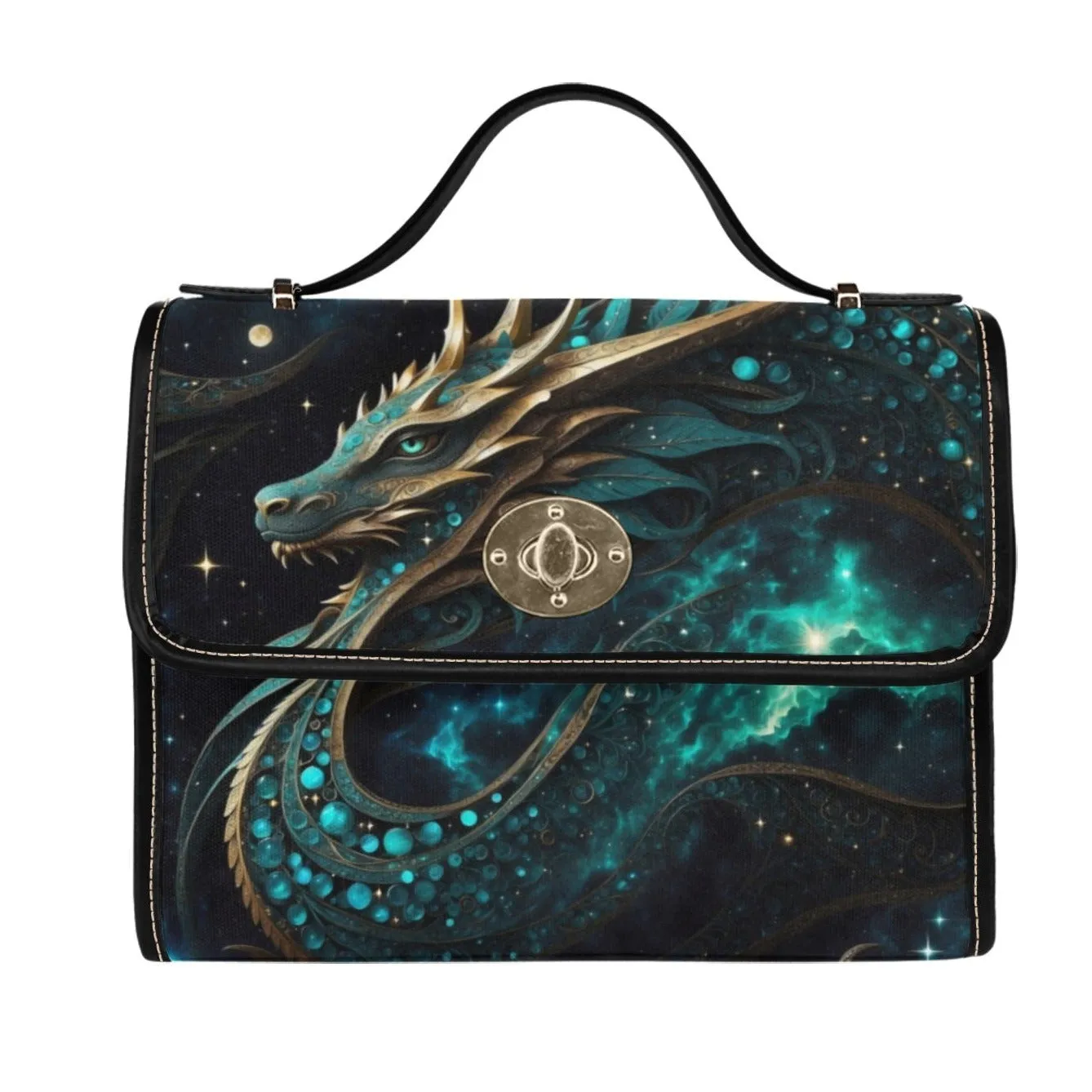 Emerald Green Dragon Purse, Cross Body Purse, Vegan