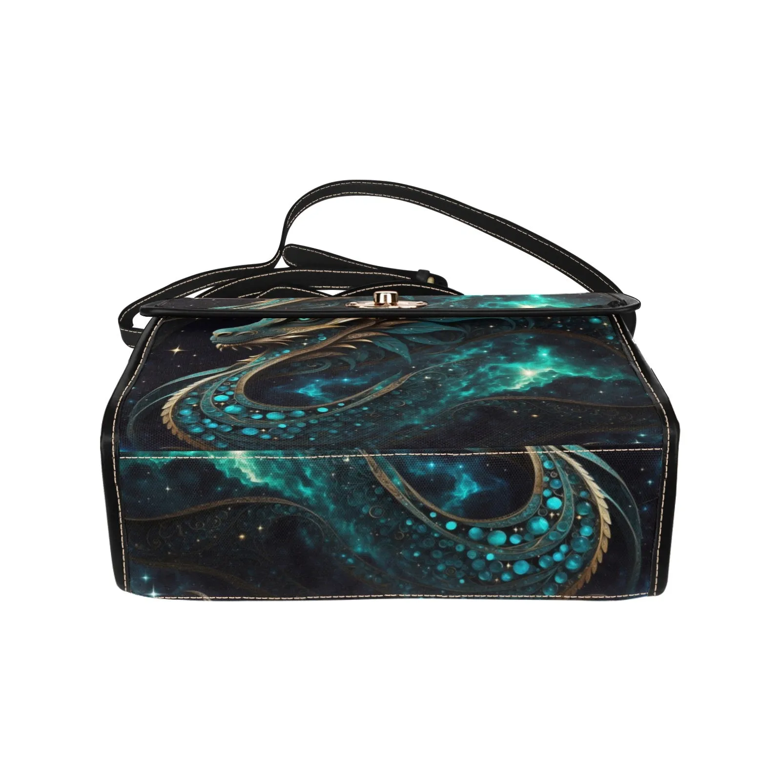 Emerald Green Dragon Purse, Cross Body Purse, Vegan
