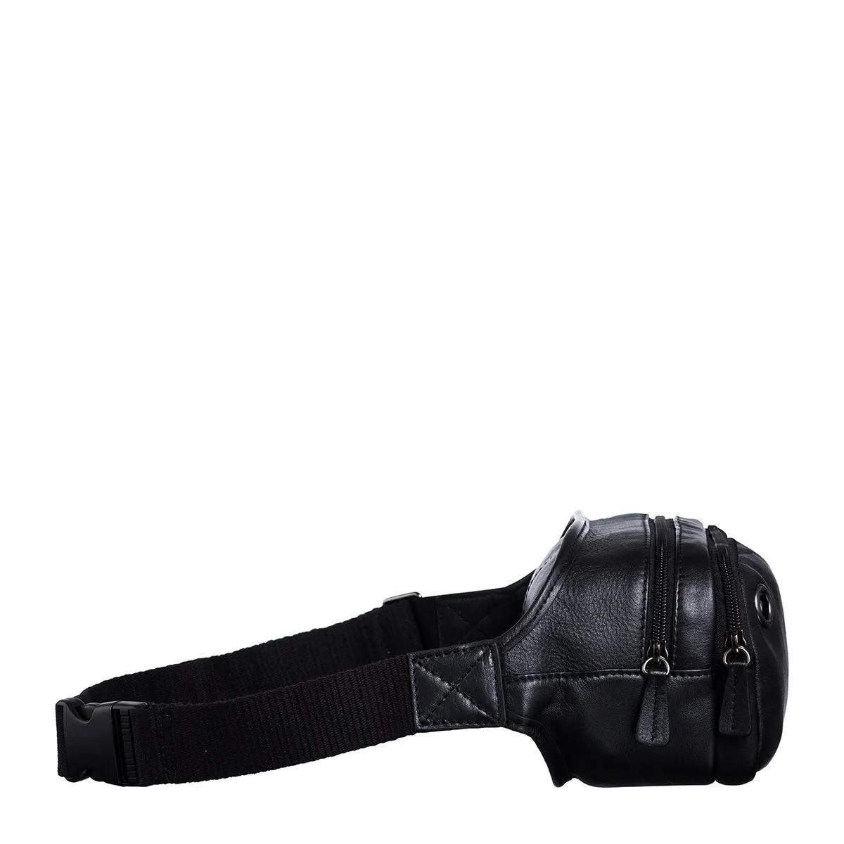 EnzoDesign Cowhide Leather Waist Bag