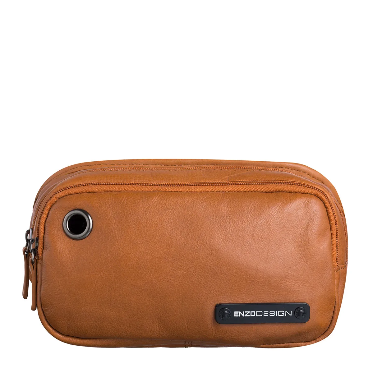EnzoDesign Cowhide Leather Waist Bag