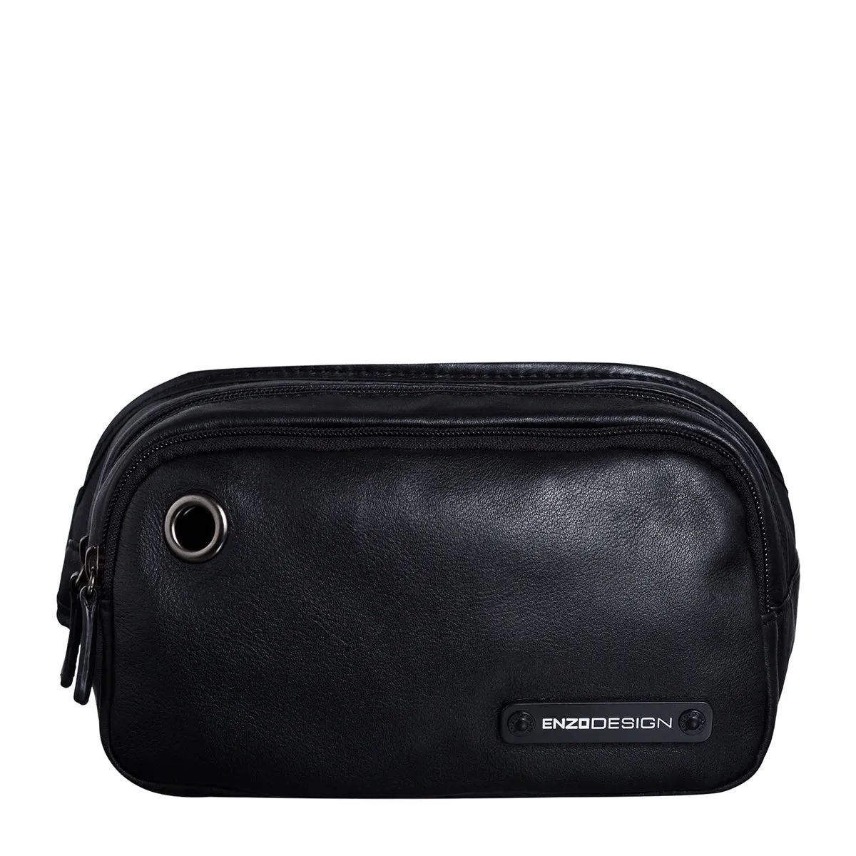 EnzoDesign Cowhide Leather Waist Bag