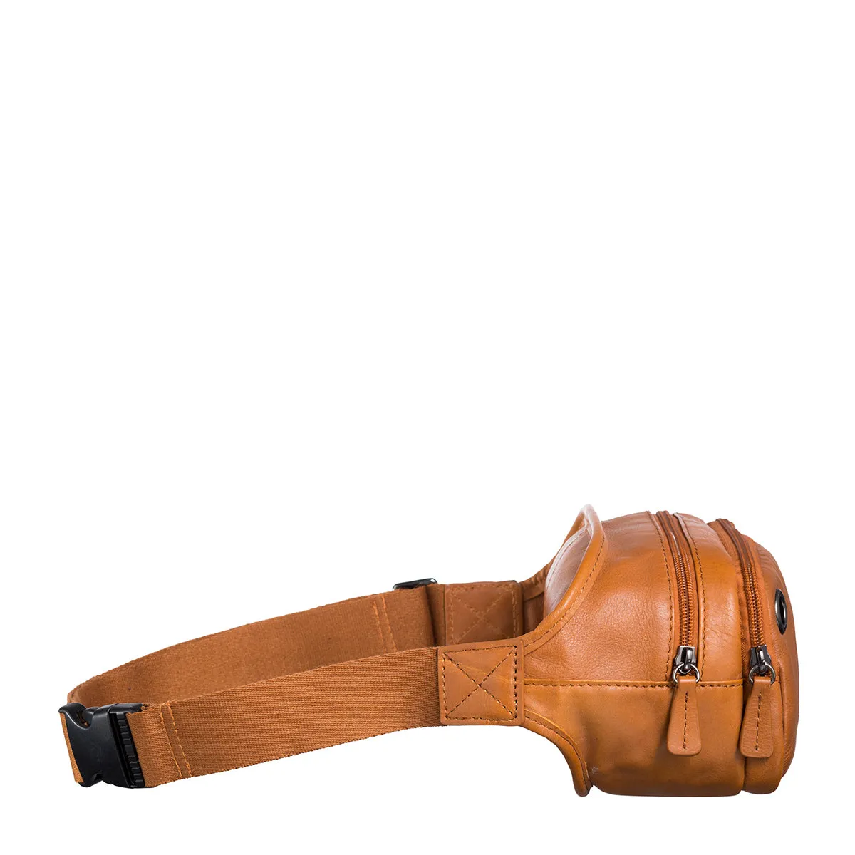 EnzoDesign Cowhide Leather Waist Bag