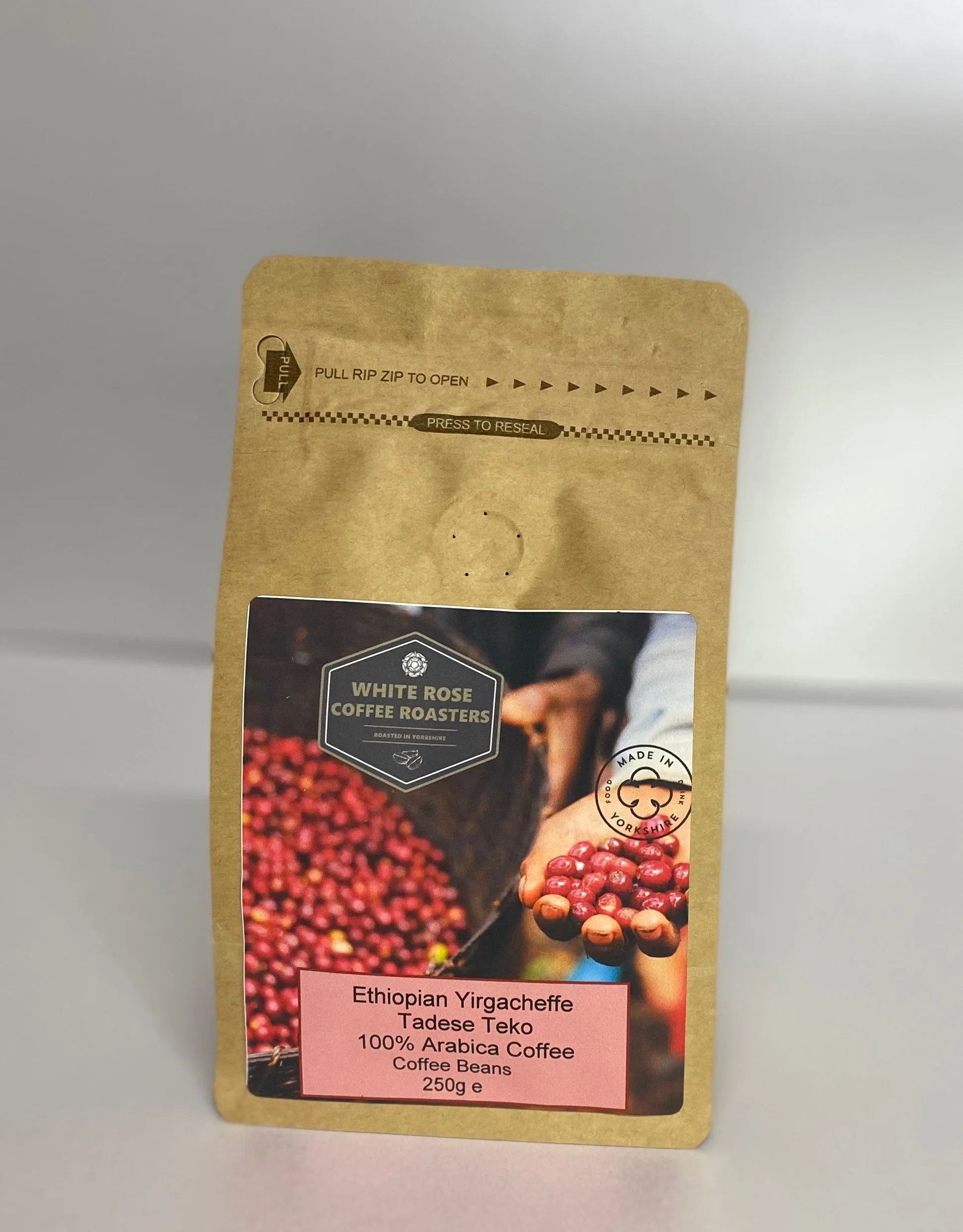 Ethiopian Yirgacheffe Tadese Teko Natural Process Gift Bag 250g
