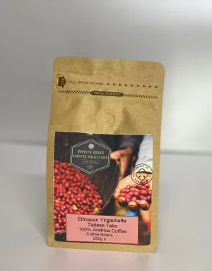 Ethiopian Yirgacheffe Tadese Teko Natural Process Gift Bag 250g