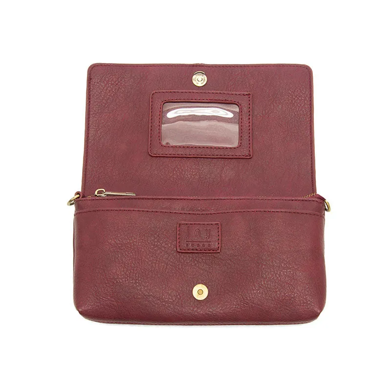 Everly Organizer Flap Crossbody in Bosenberry