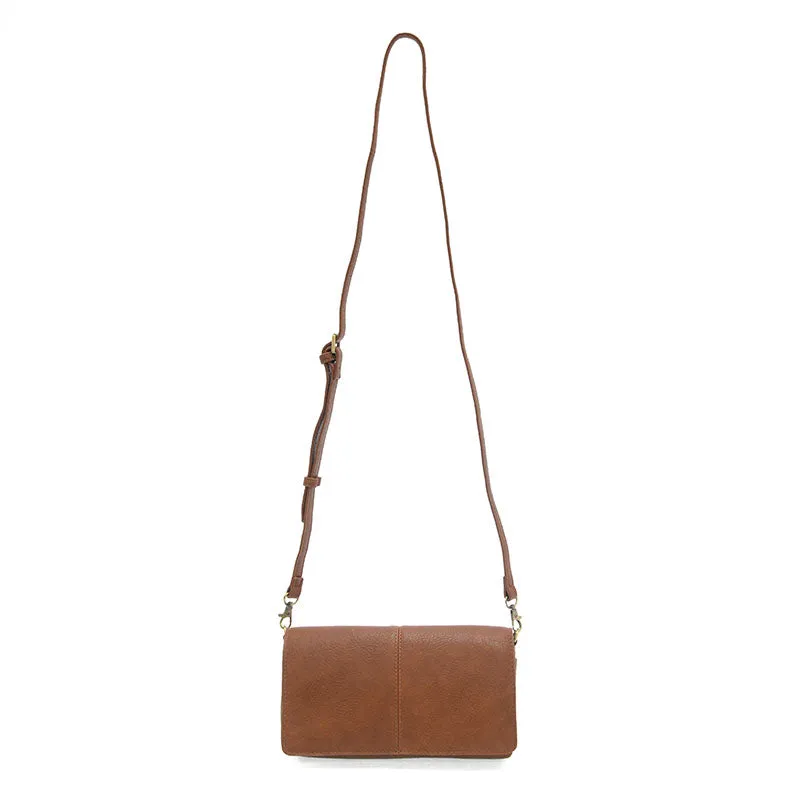 Everly Organizer Flap Crossbody in Saddle
