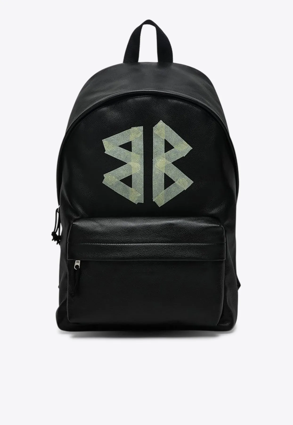 Explorer Tape Type BB Logo Leather Backpack