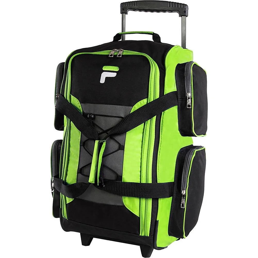 famous 22" lightweight carry on rolling duffel bag 4 colors