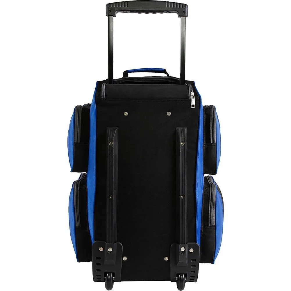 famous 22" lightweight carry on rolling duffel bag 4 colors