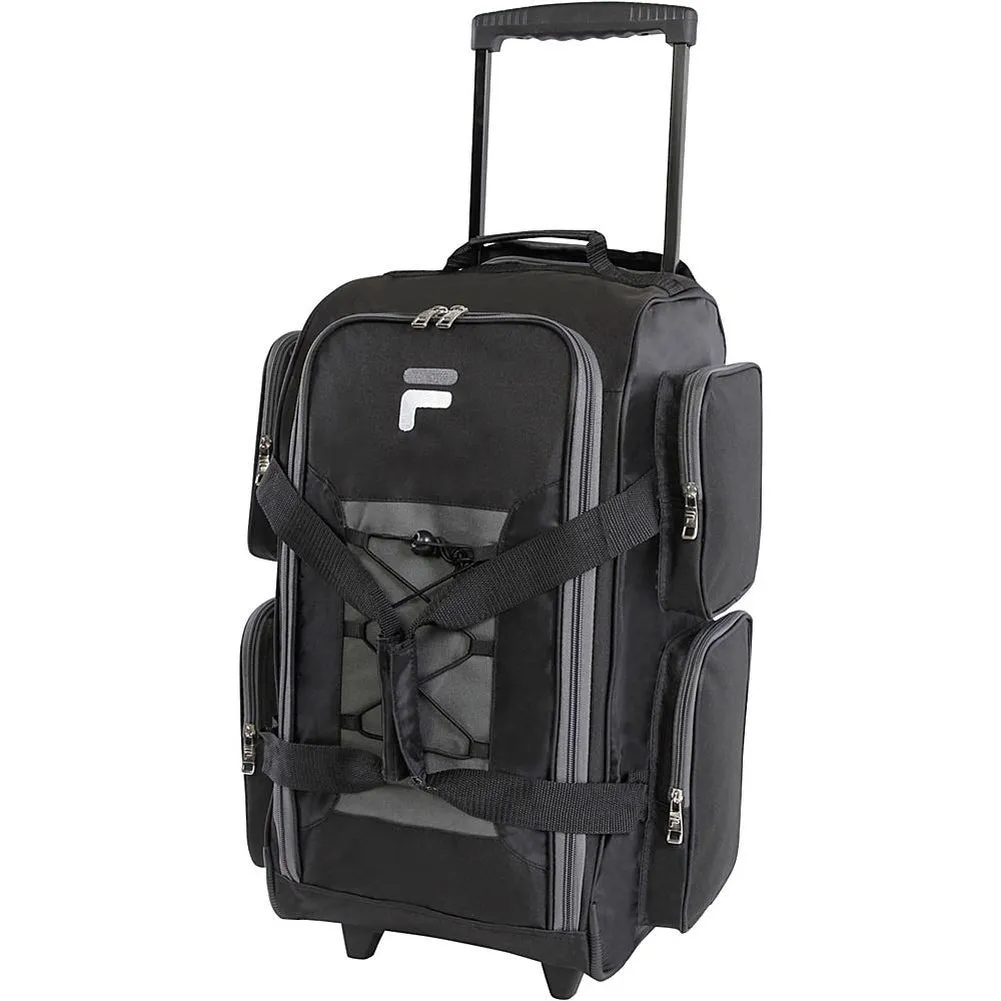 famous 22" lightweight carry on rolling duffel bag 4 colors