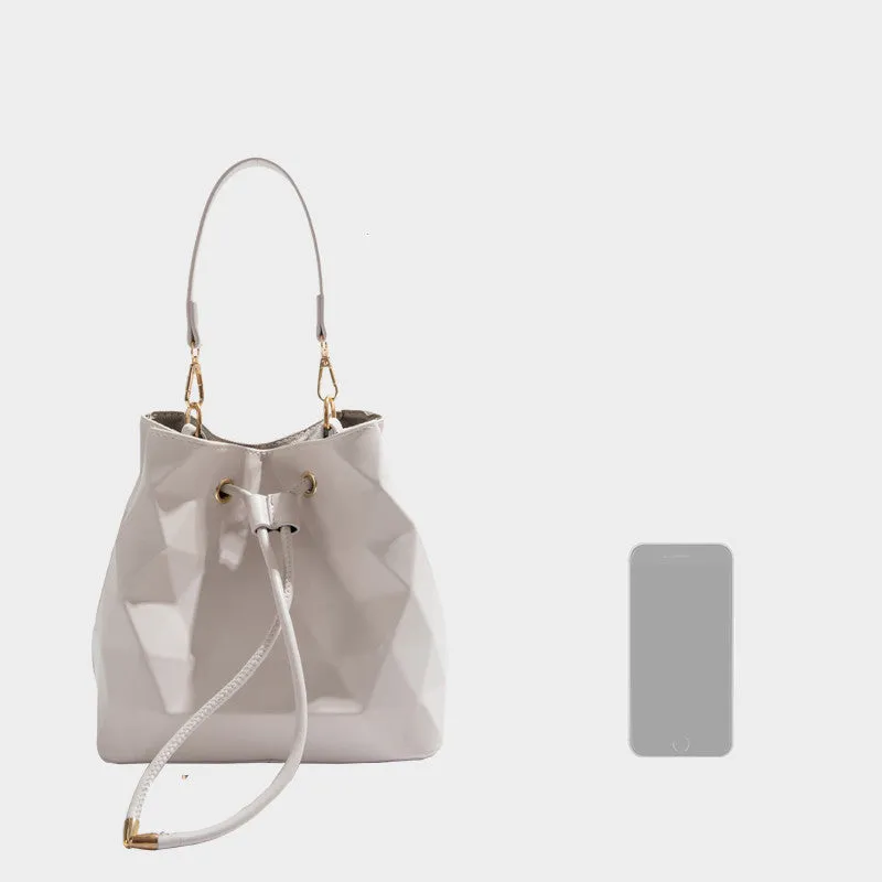 Fashion Women Laser Bucket Bag Messenger