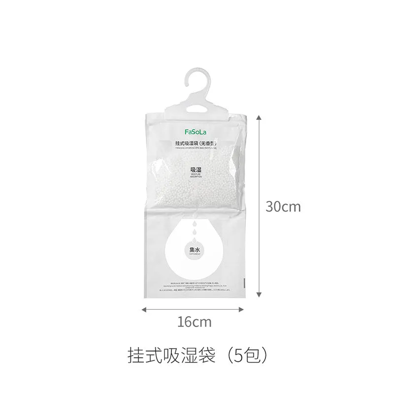 FaSoLa Hanging Moisture Absorber Bags - 5 Pack
