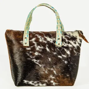 Feed Bag - Dark Longhorn w/ Caribbean Croc