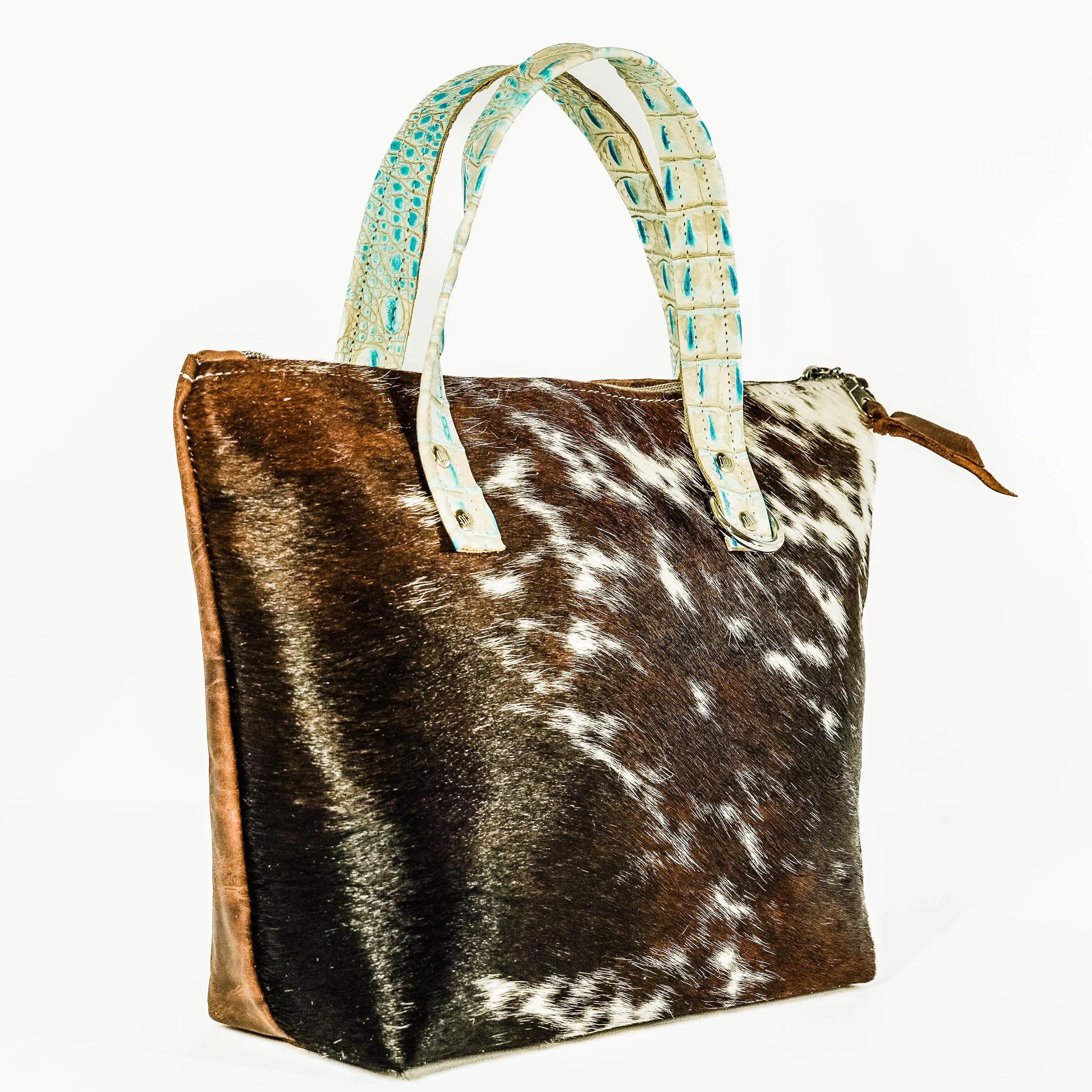Feed Bag - Dark Longhorn w/ Caribbean Croc