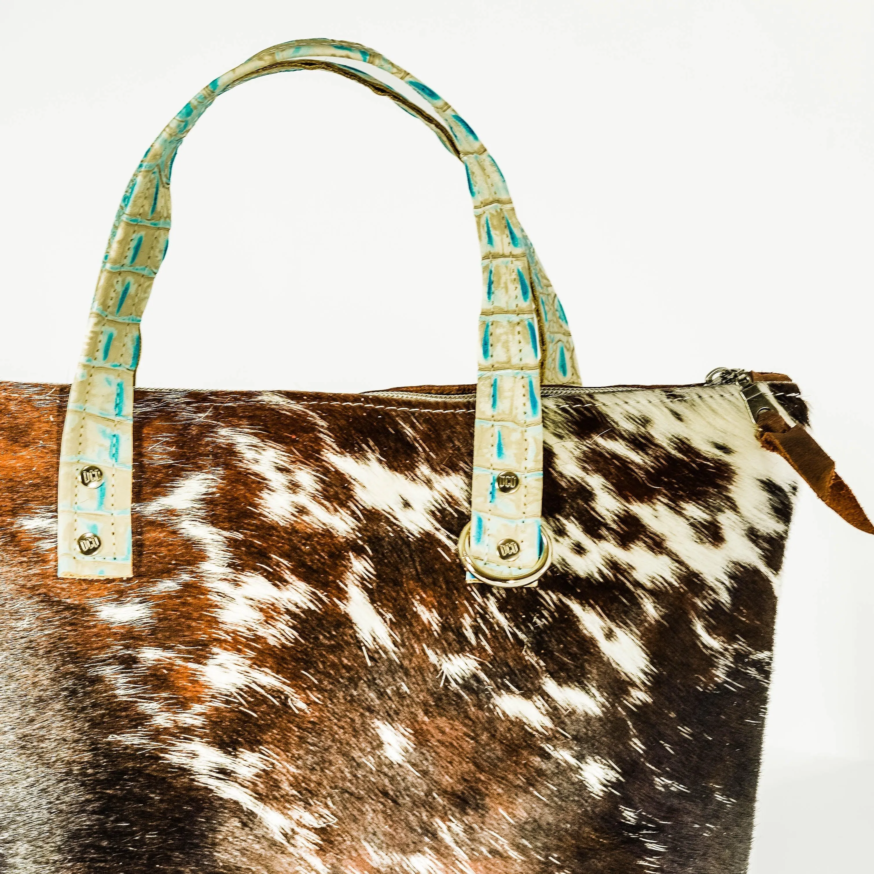 Feed Bag - Dark Longhorn w/ Caribbean Croc