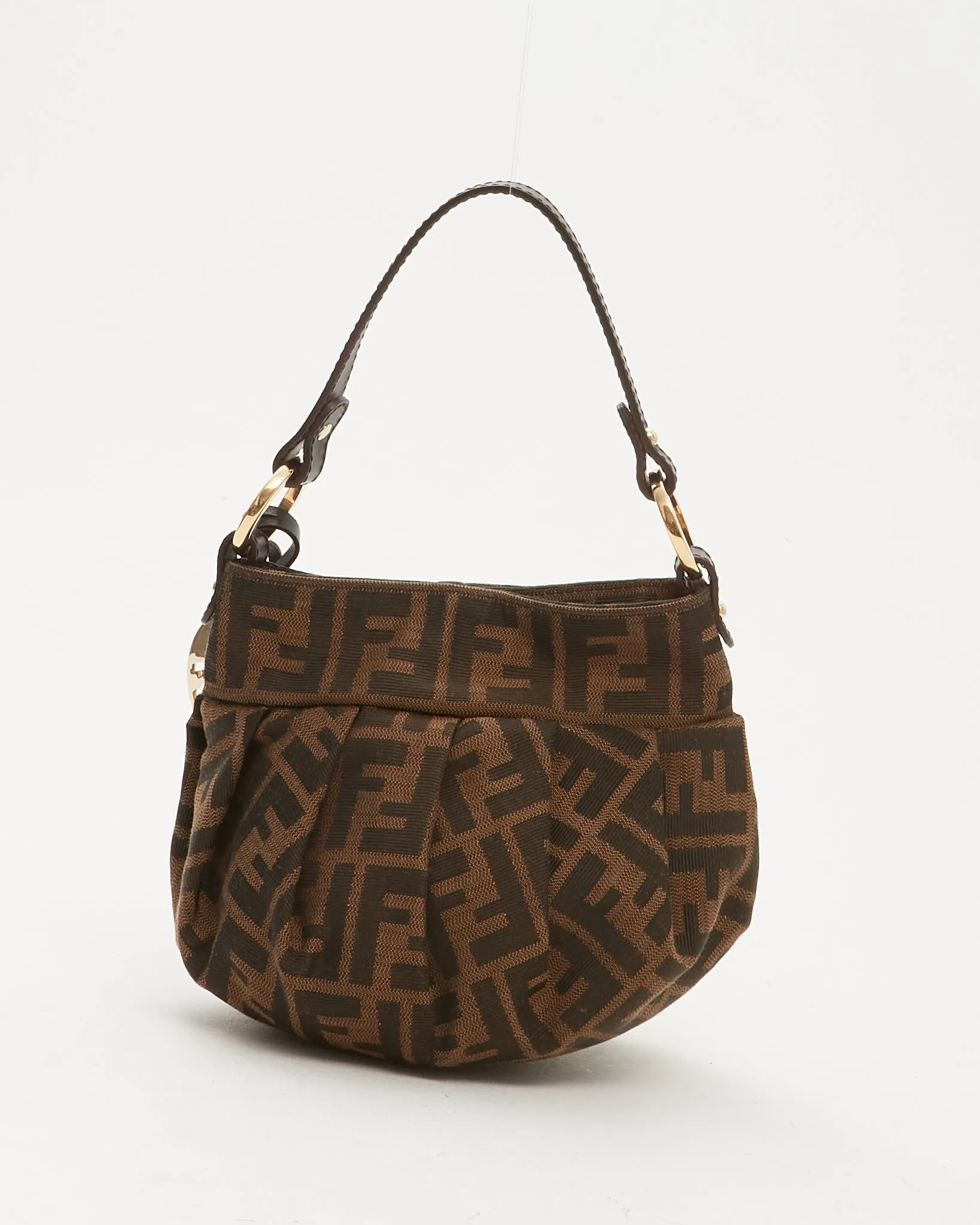 Fendi Brown Zucca Print Canvas Mini Chef Bag