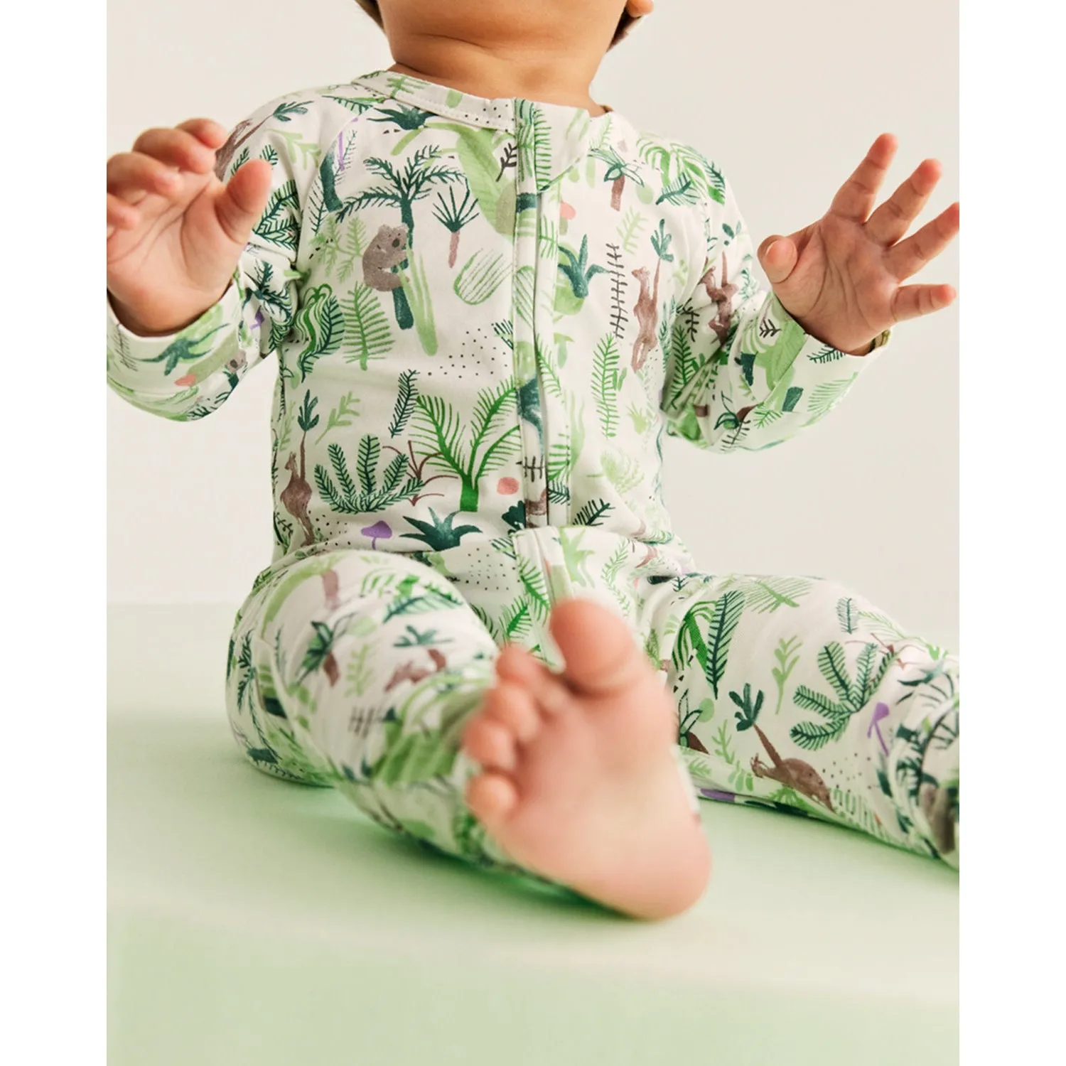 Fern Gully Long Sleeve Romper