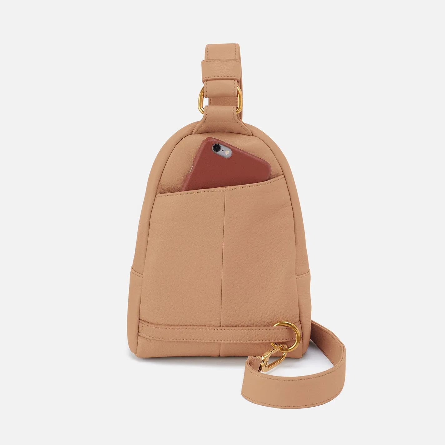 Fern Sling In Pebbled Leather - Sandstorm