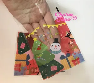 Festive Snowman Gift Bags Cello Self-adhesive Cookie bag - Favors Party bags 20/50 bags CB65