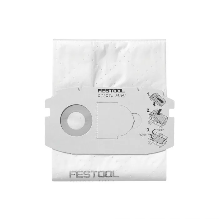 Festool 498410 5PC Filter Bags (CT MINI)
