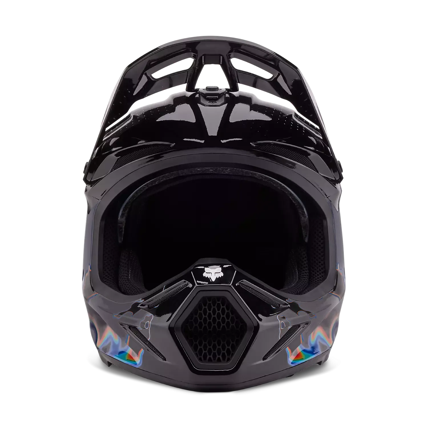 Fox - V3 RS Scans LE White Black Helmet