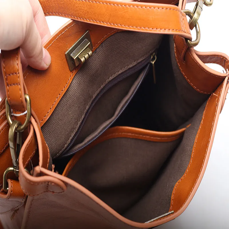 Full Grain Leather Handbag Women Leather Bag Handmade Leather Shoulder Bag Handmade Leather Crossbody Bag For Woman