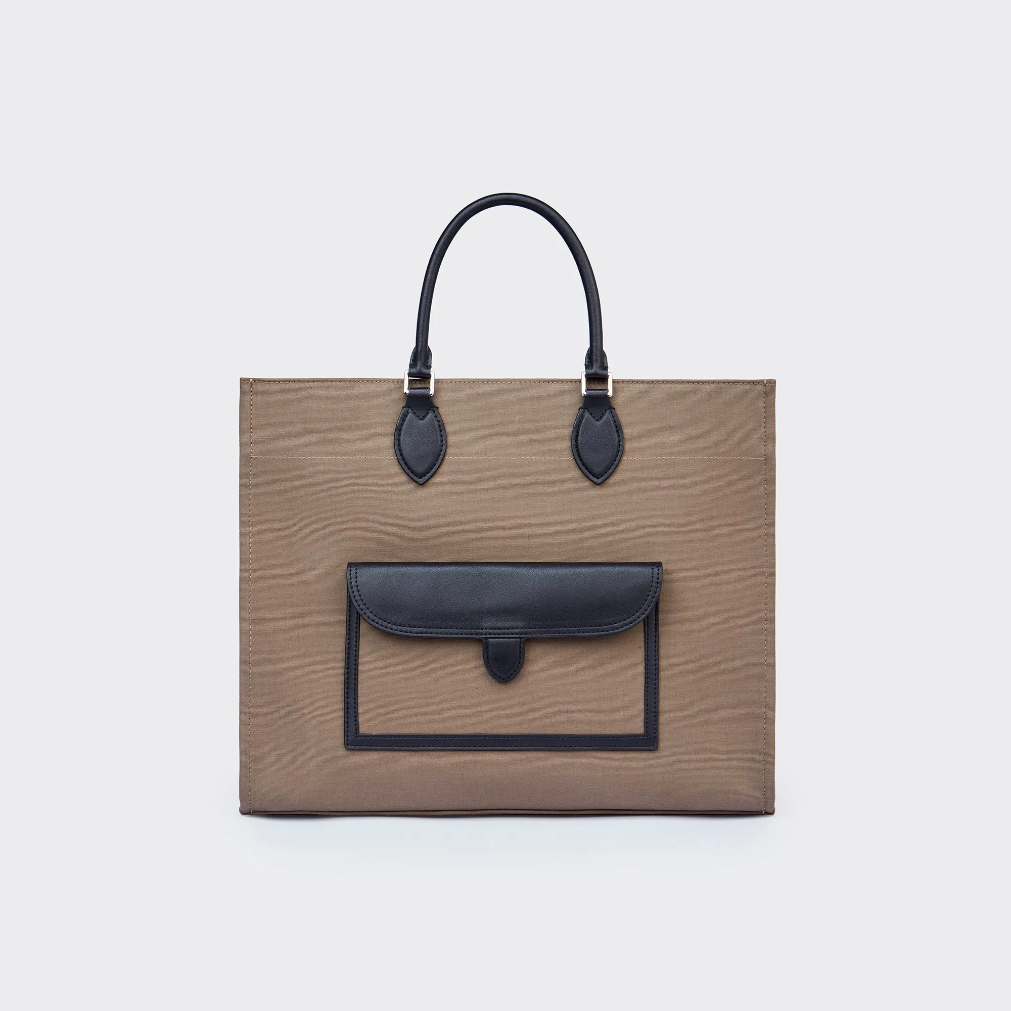 Gabriel Large Canvas Tote - Mocha