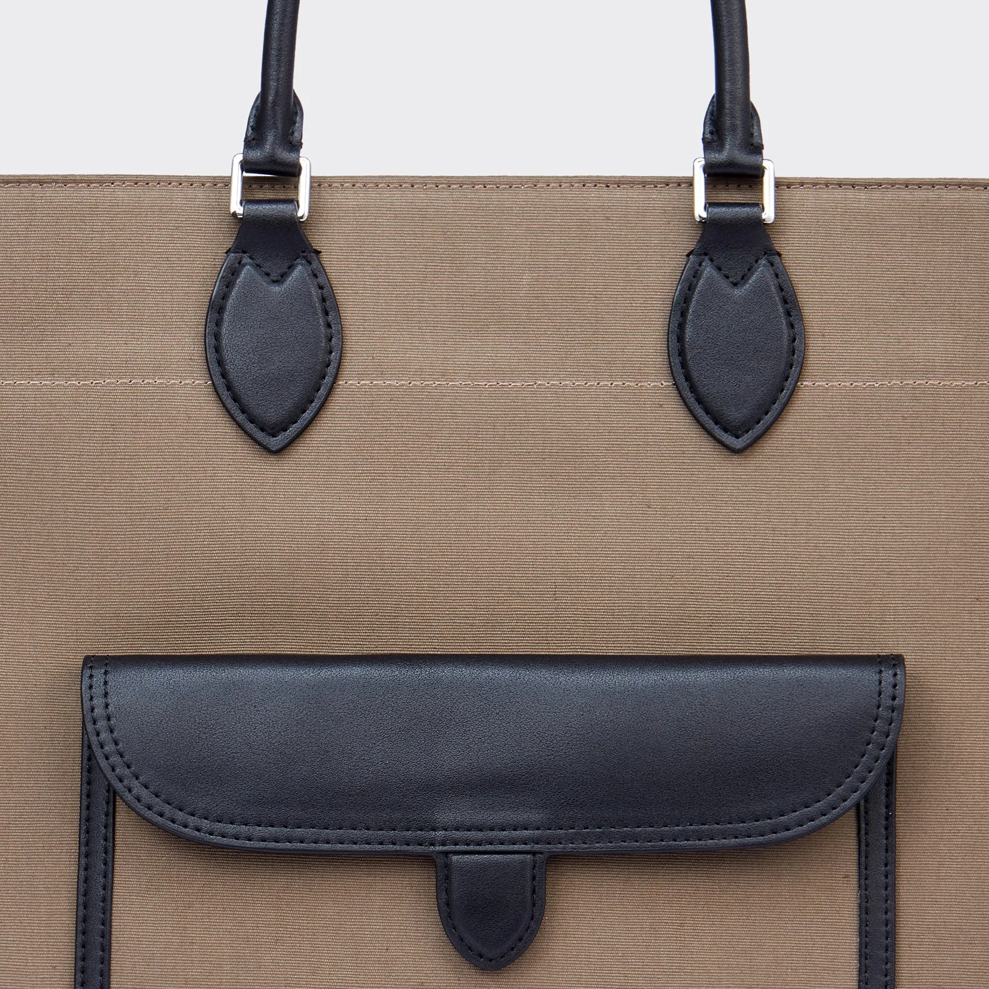 Gabriel Large Canvas Tote - Mocha