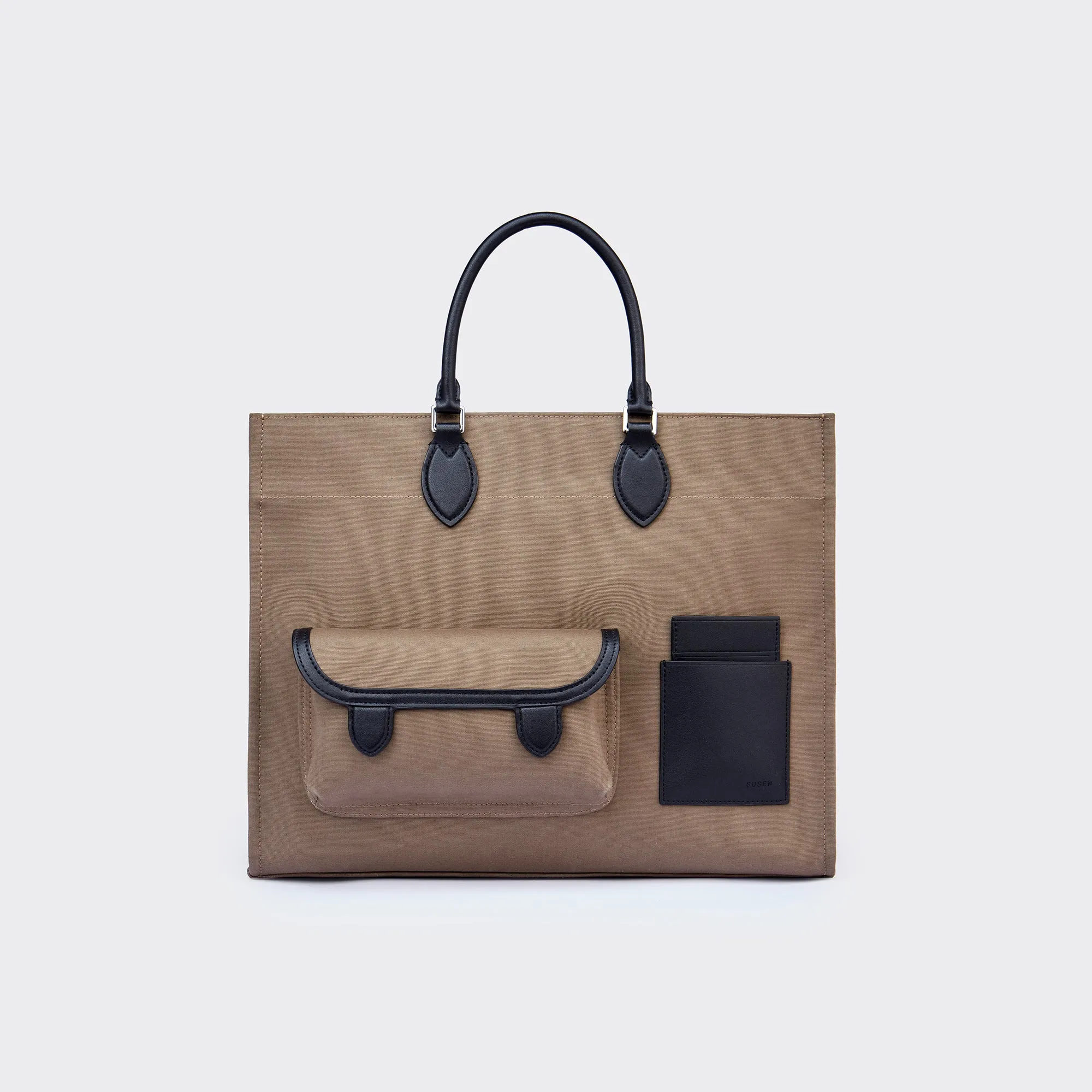 Gabriel Large Canvas Tote - Mocha