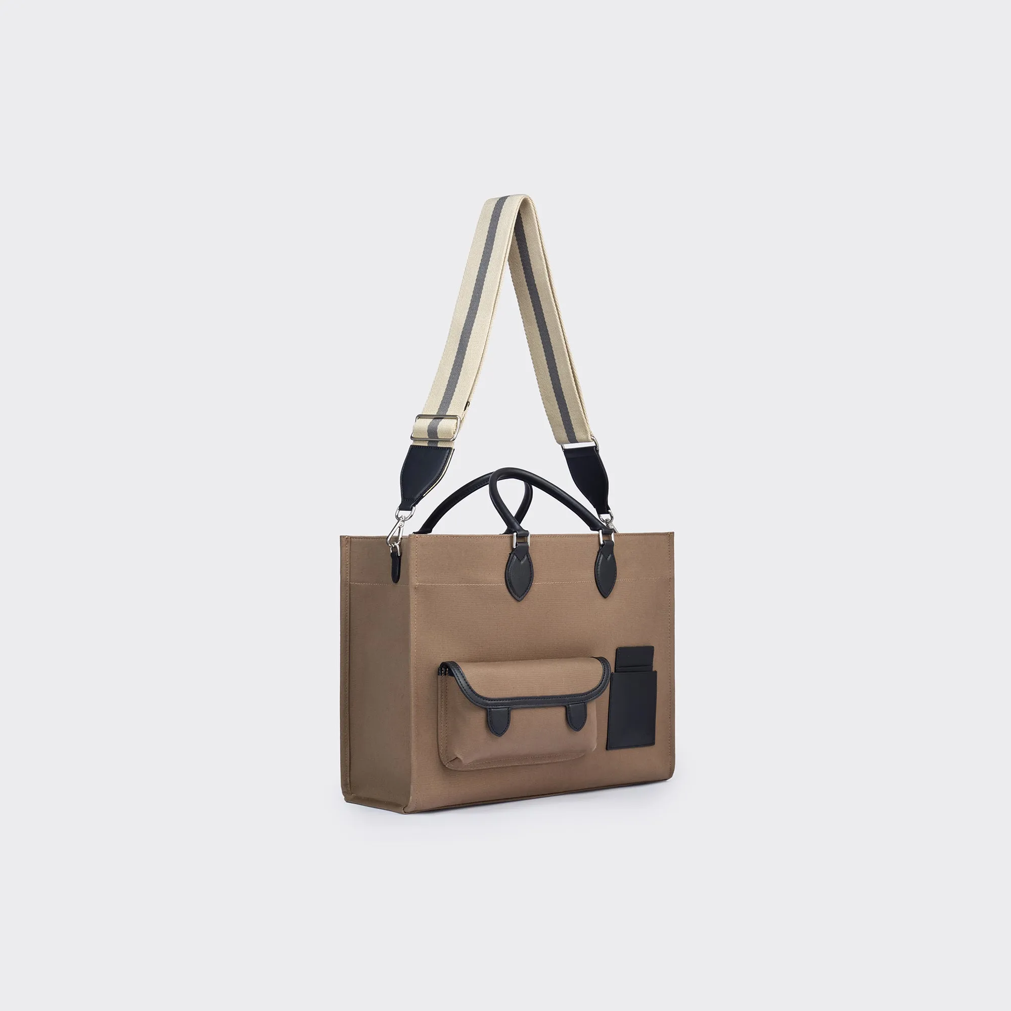 Gabriel Large Canvas Tote - Mocha