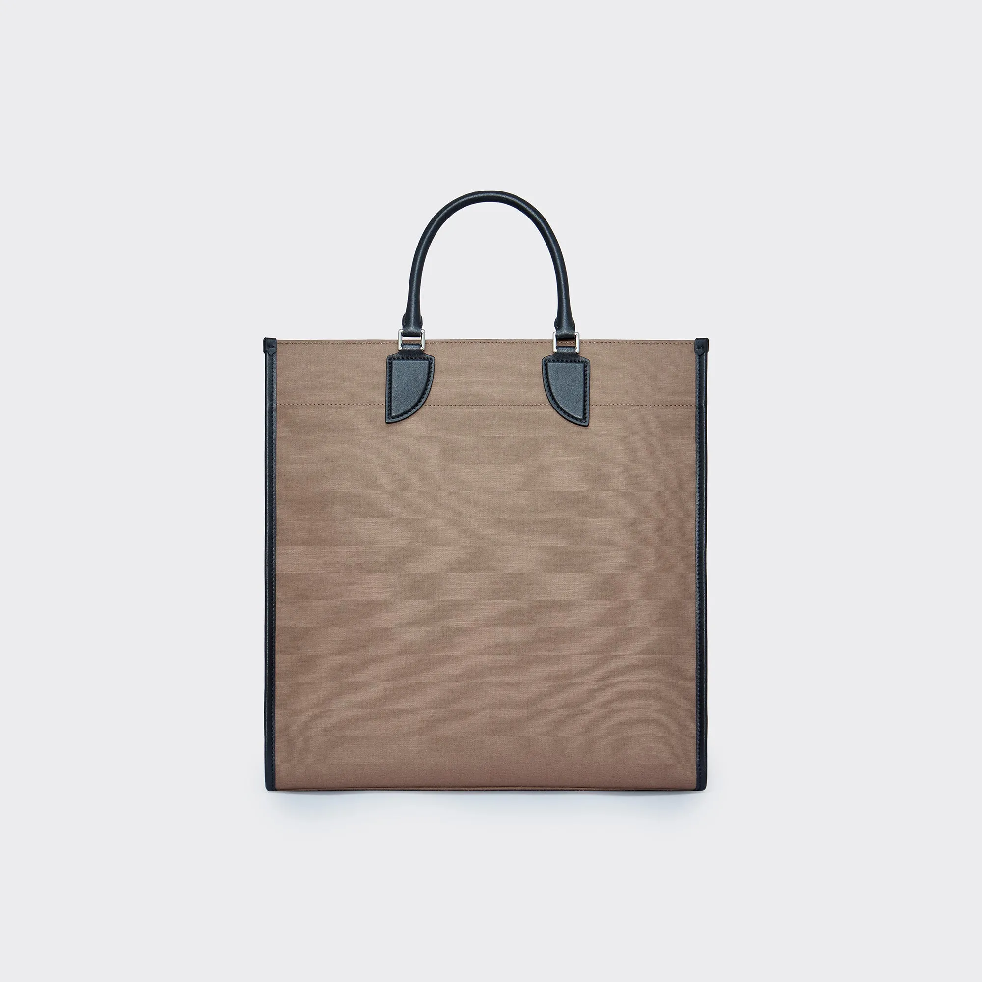 Gabriel Large Vertical Canvas Tote Bag  - Mocha