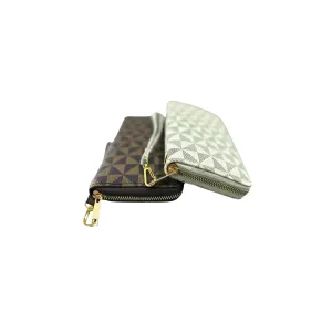 Geometric Zipper Wallet