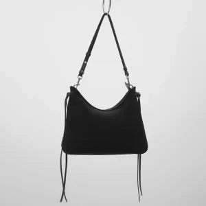 GIG BAG | black suede with silver