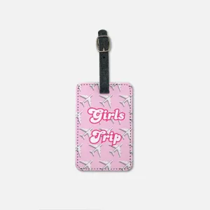 Girls Trip Pink Luggage Tag w/Buckle