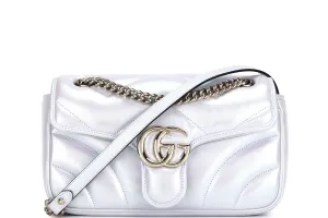 GIUCCI GG MARMONT SMALL SHOULDER BAG (443497-525040) GOLD HARDWARE, W26CM, NO DUST COVER
