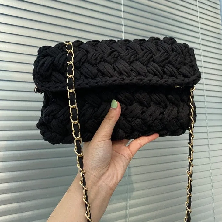 Going Out Woven Sling Purse | Knitted crossbody bag | Sling Bag | Clutch Purse