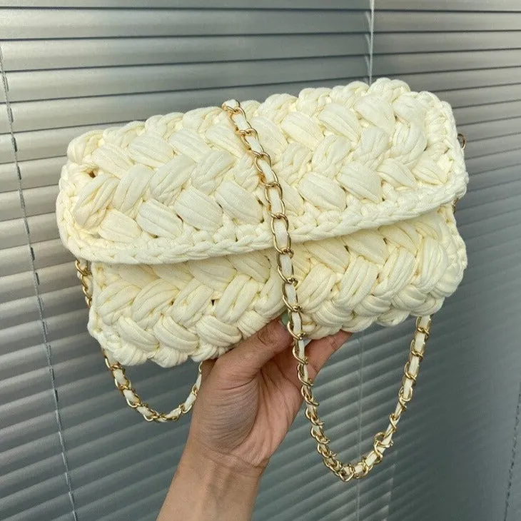 Going Out Woven Sling Purse | Knitted crossbody bag | Sling Bag | Clutch Purse