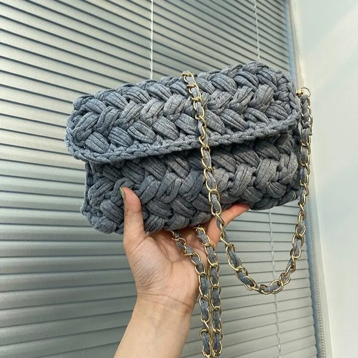Going Out Woven Sling Purse | Knitted crossbody bag | Sling Bag | Clutch Purse