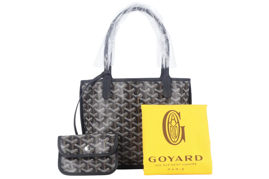 GOYARD ANJOU MINI BAG BLACK COLOR WITH DUST COVER