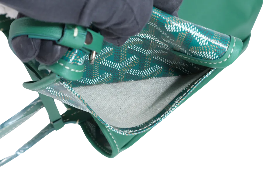 GOYARD ANJOU MINI BAG GREEN COLOR WITH DUST COVER