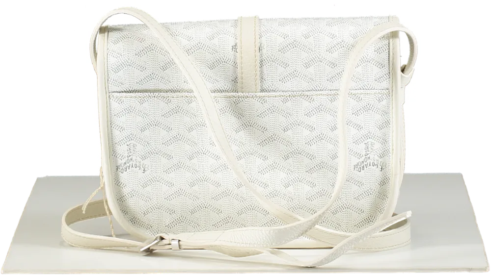 Goyard Goyardine Belvedere II White Pm Messenger Bag