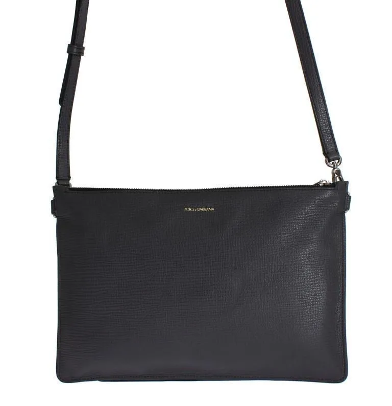 Gray Lizard Leather Shoulder Cross Body Handbag