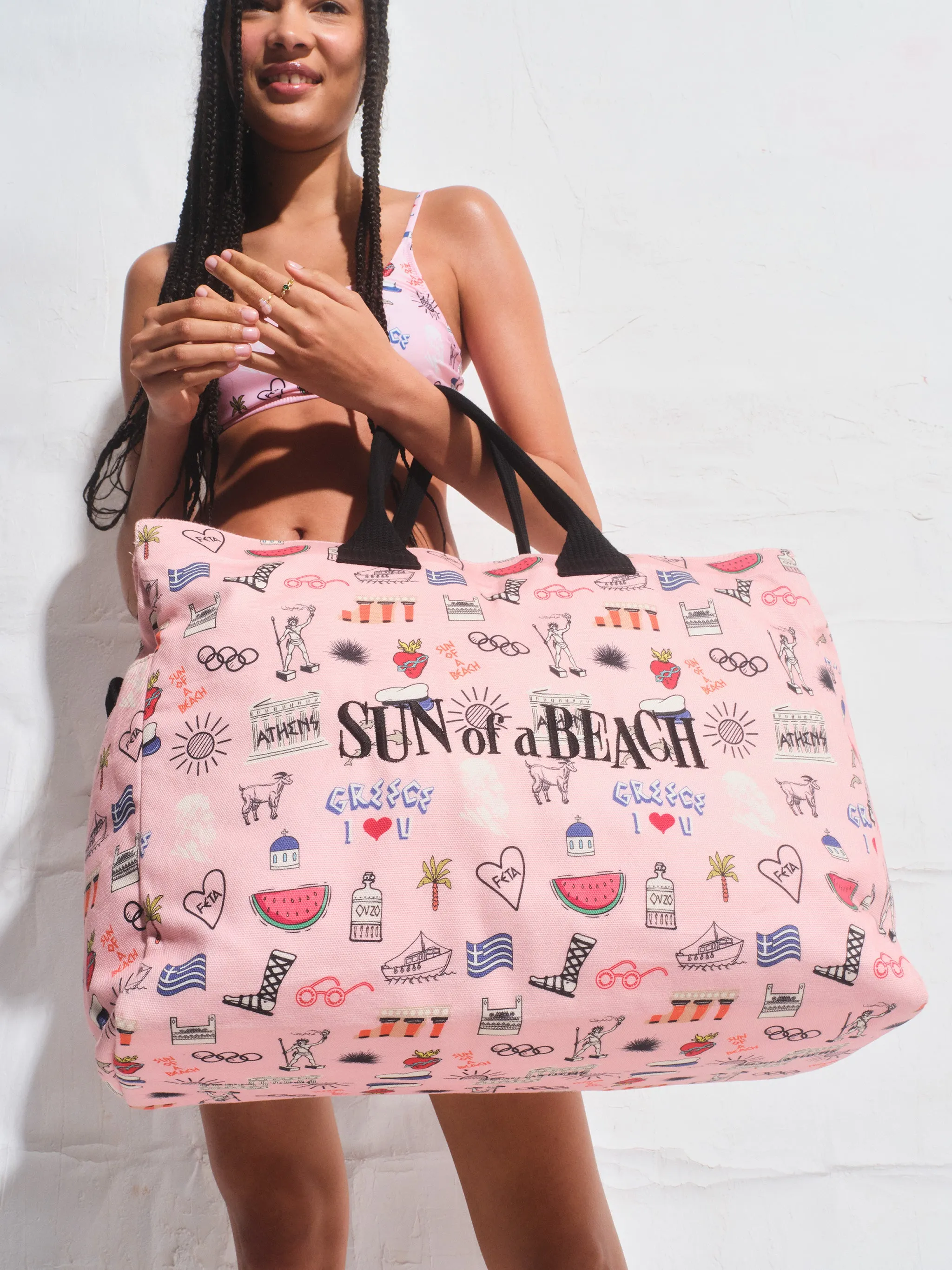 Greek Lover | Travel Tote Beach Bag