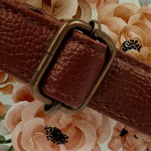 Green Floral Round Sling Bag
