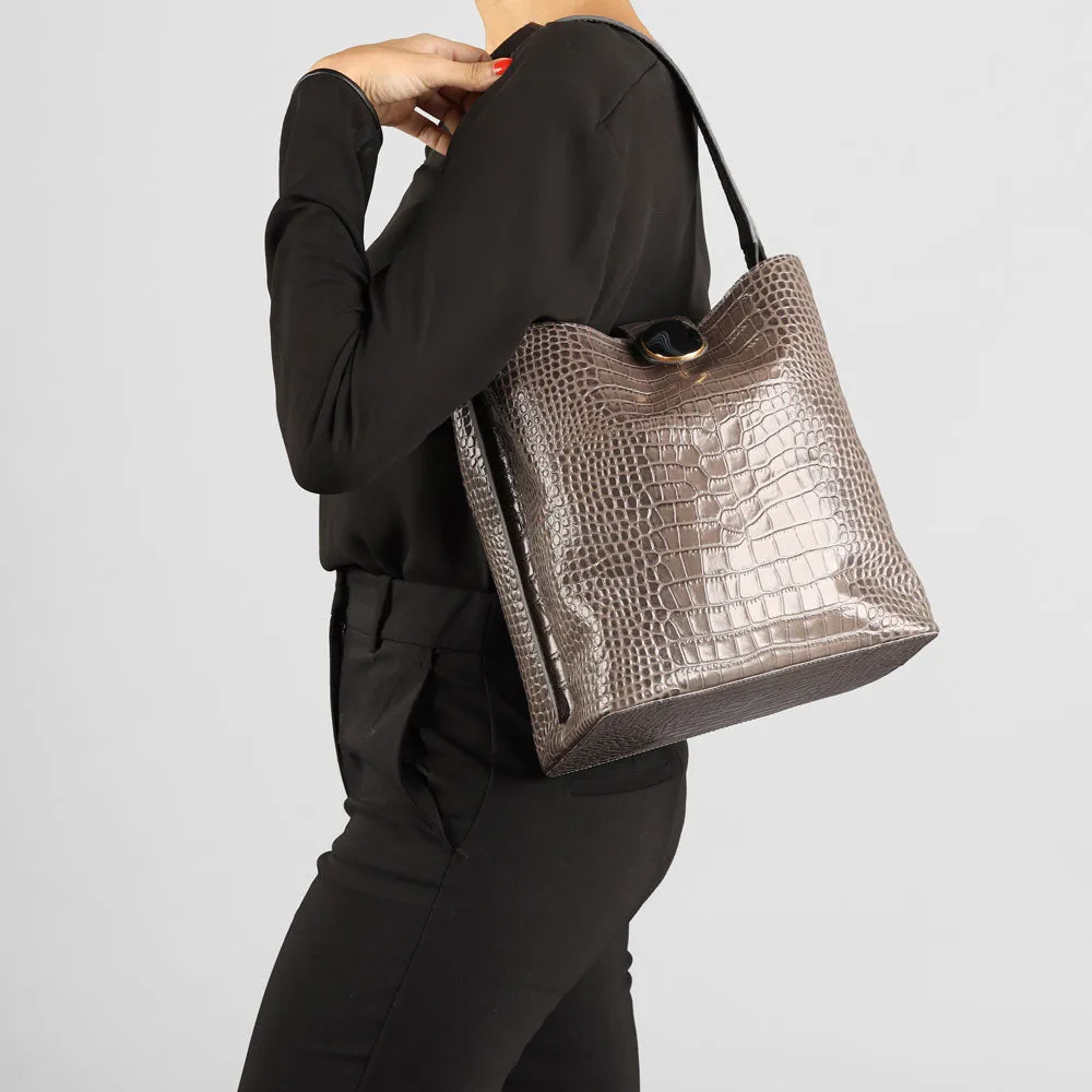 GREY SAMAR BUCKET BAG