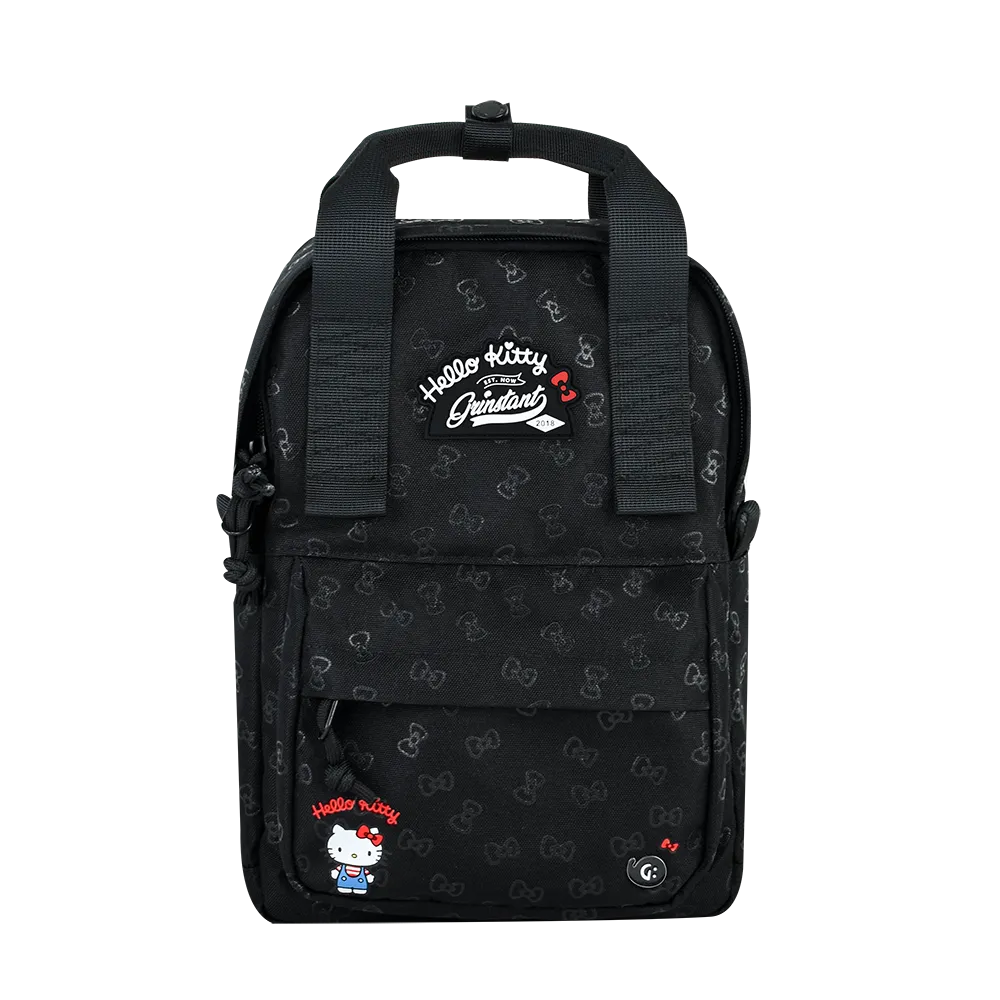 Grinstant x Sanrio Edition - CARA 9.7" Mini Backpack in Hello Kitty Black Overprint