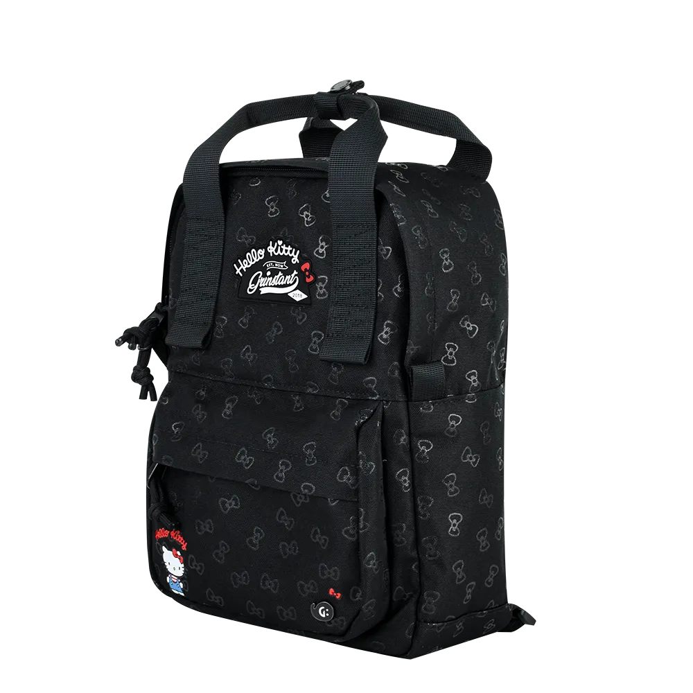Grinstant x Sanrio Edition - CARA 9.7" Mini Backpack in Hello Kitty Black Overprint