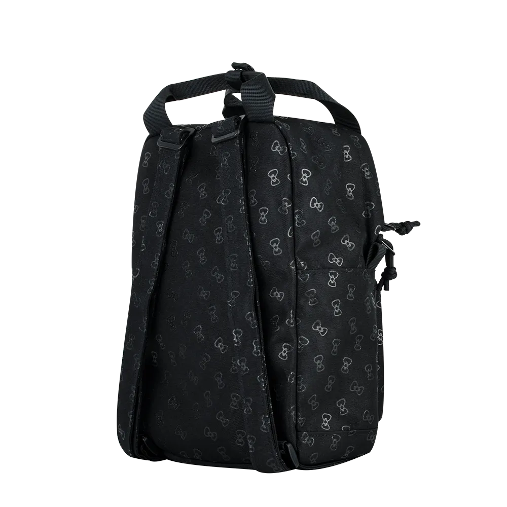 Grinstant x Sanrio Edition - CARA 9.7" Mini Backpack in Hello Kitty Black Overprint