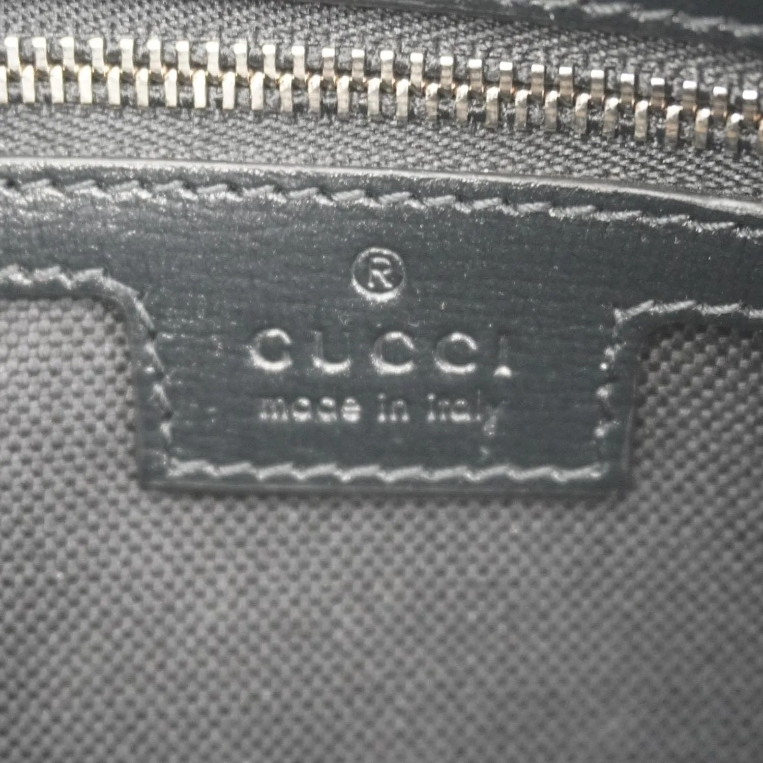 GUCCI Azalea Retro Interlocking G Supreme Canvas Shoulder Bag Black 703468