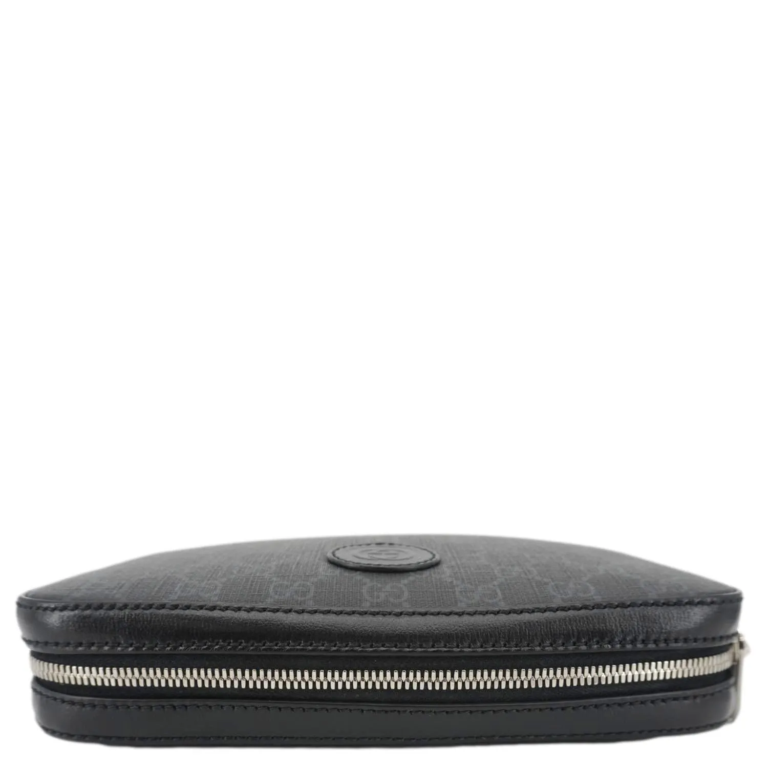 GUCCI Azalea Retro Interlocking G Supreme Canvas Shoulder Bag Black 703468